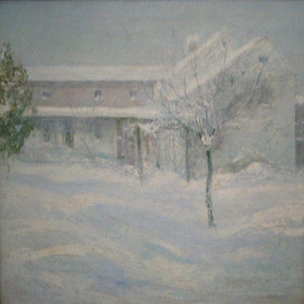 John Henry Twachtman Old Holley House, Cos Cob Germany oil painting art